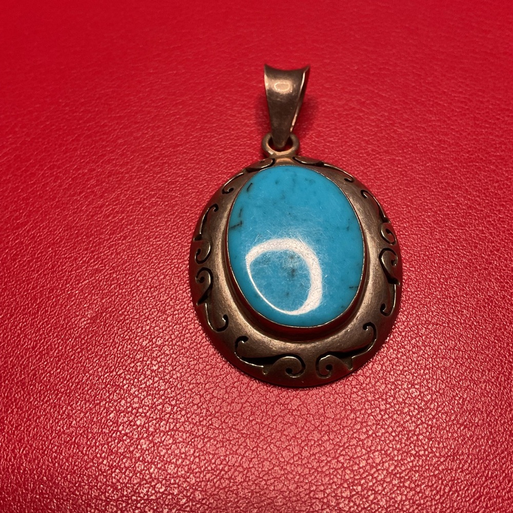 Turquoise Silver 925Pendant